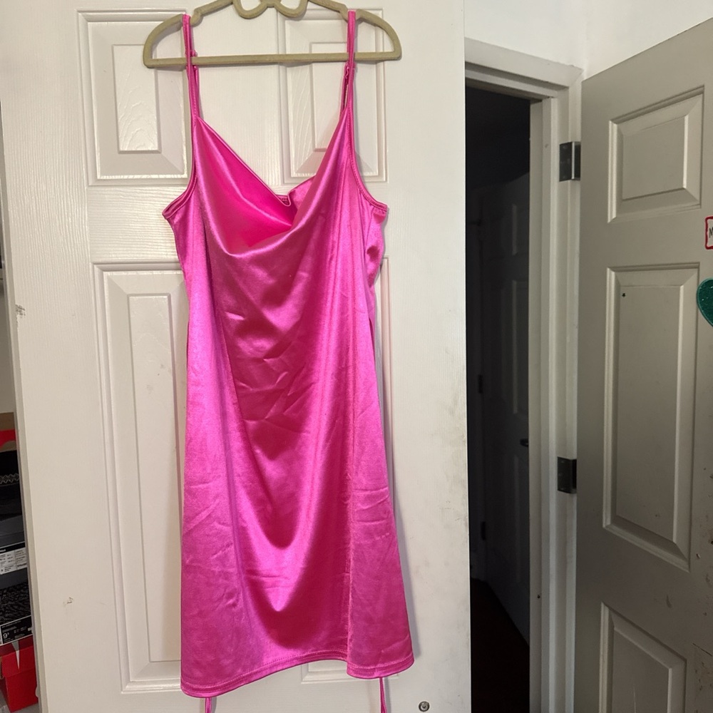 Amazon Women's Pink Midi Dress